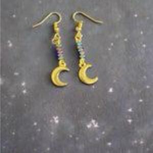 Crescent moon earrings